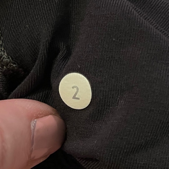 Lululemon Coast Wrap Jacket Top Cowl Neck One Button Pockets Mod Black size 2 - Picture 13 of 14